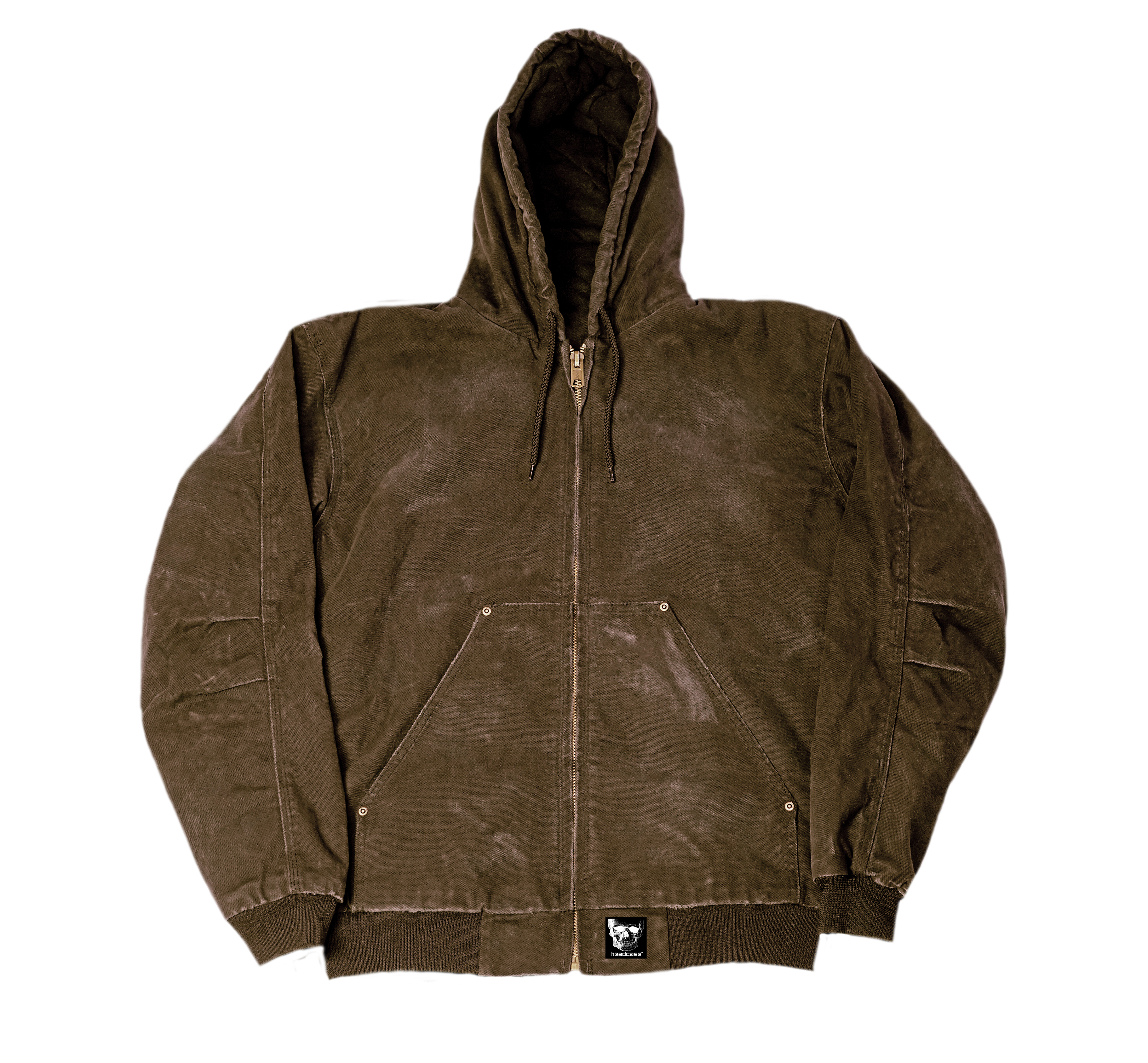 "UNION" DISTRESSED WORK JACKET (MOCHA)