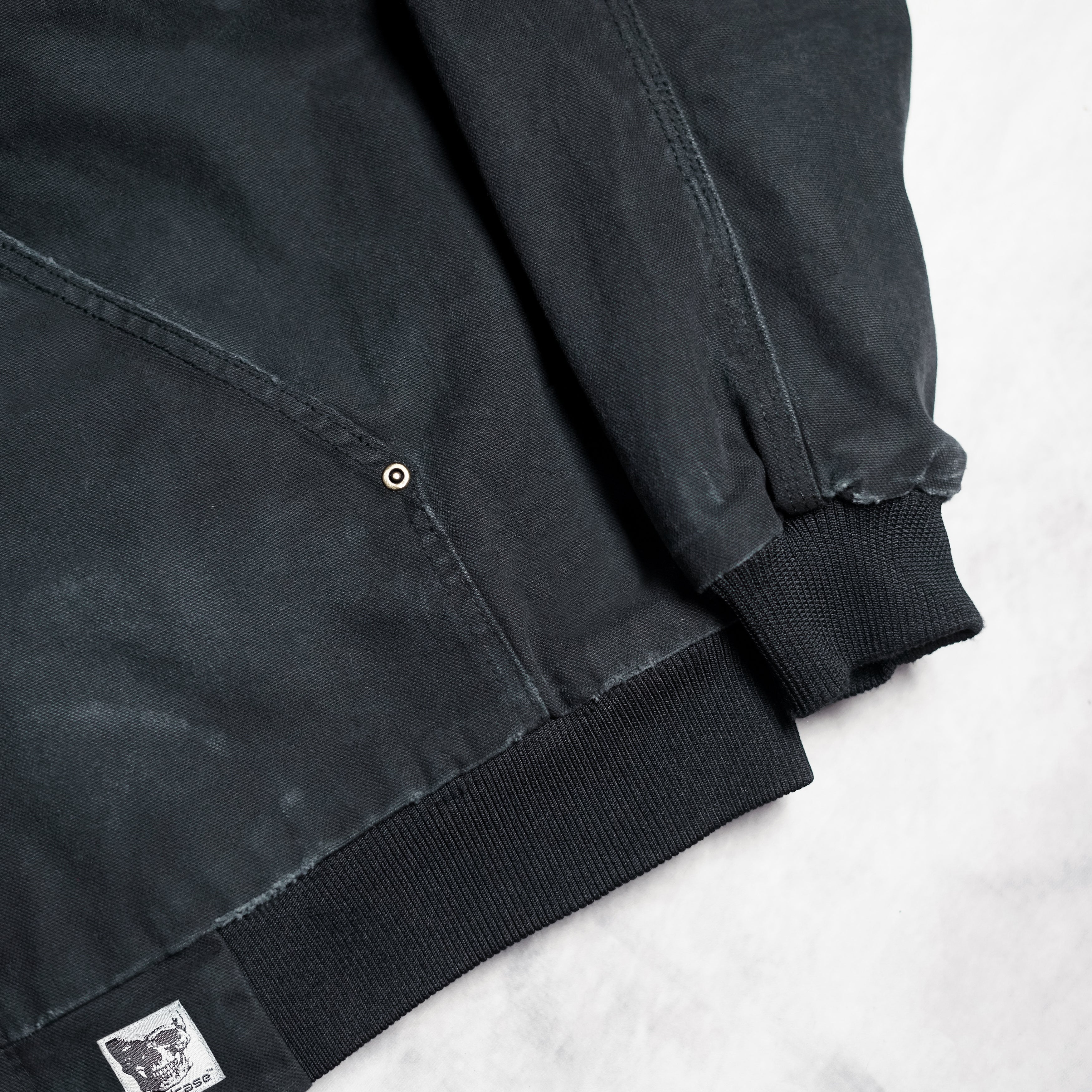 "UNION" DISTRESSED WORK JACKET (BLACK)