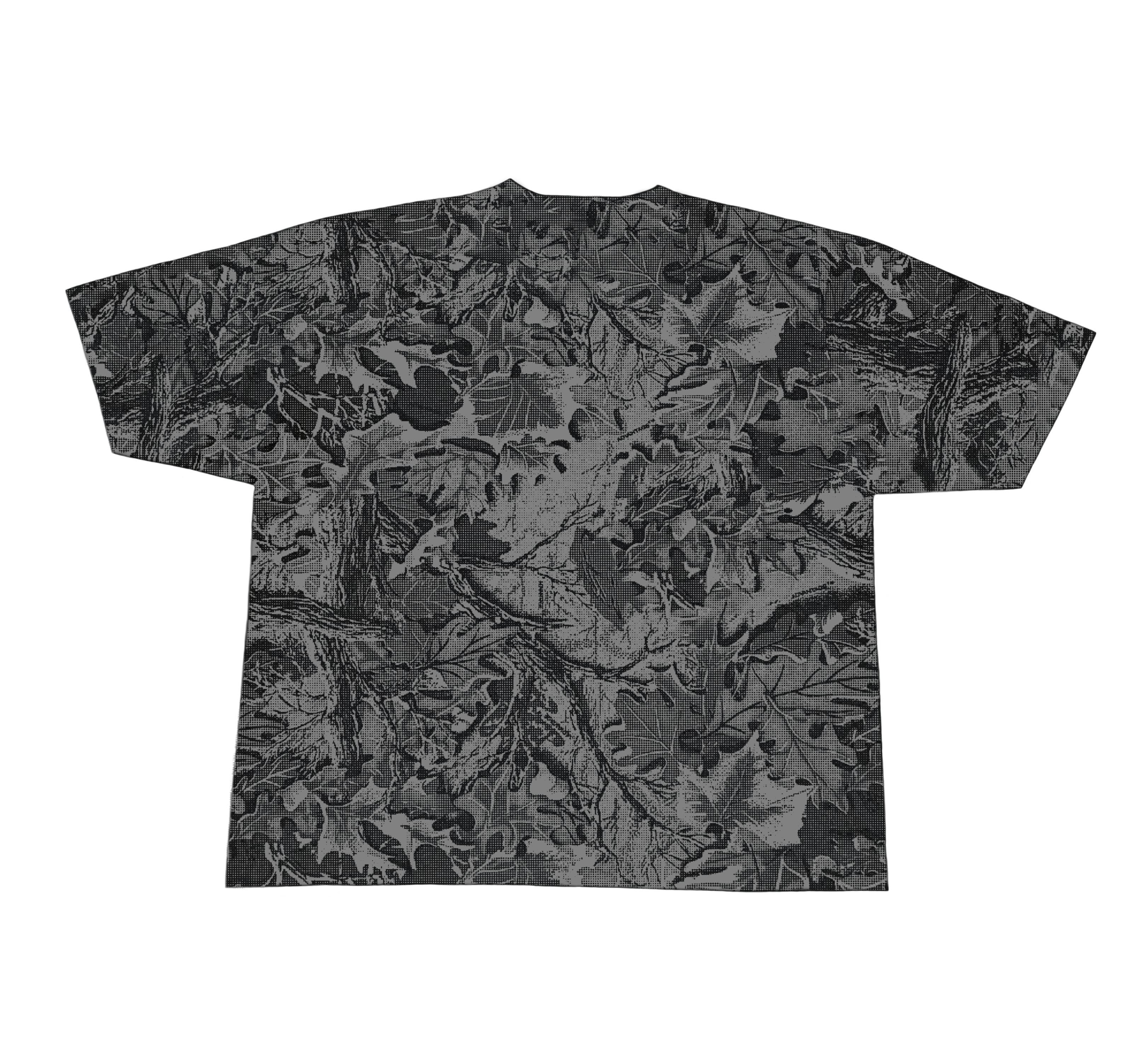 "DEAD-TREE" ALL OVER PRINT T-SHIRT (BLACK)