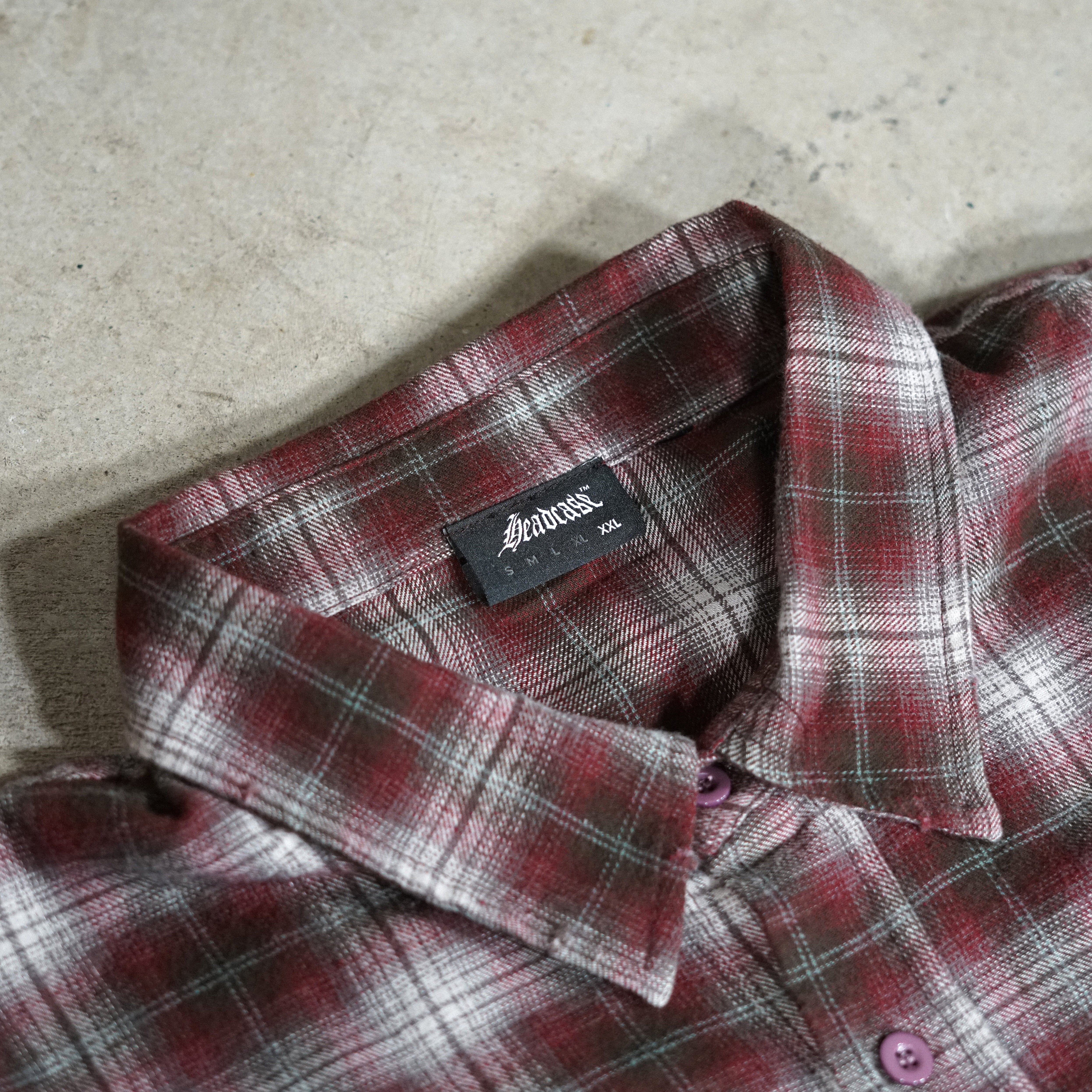 "RAZOR" SUN-DRIED DISTRESSED FLANNEL (RED)