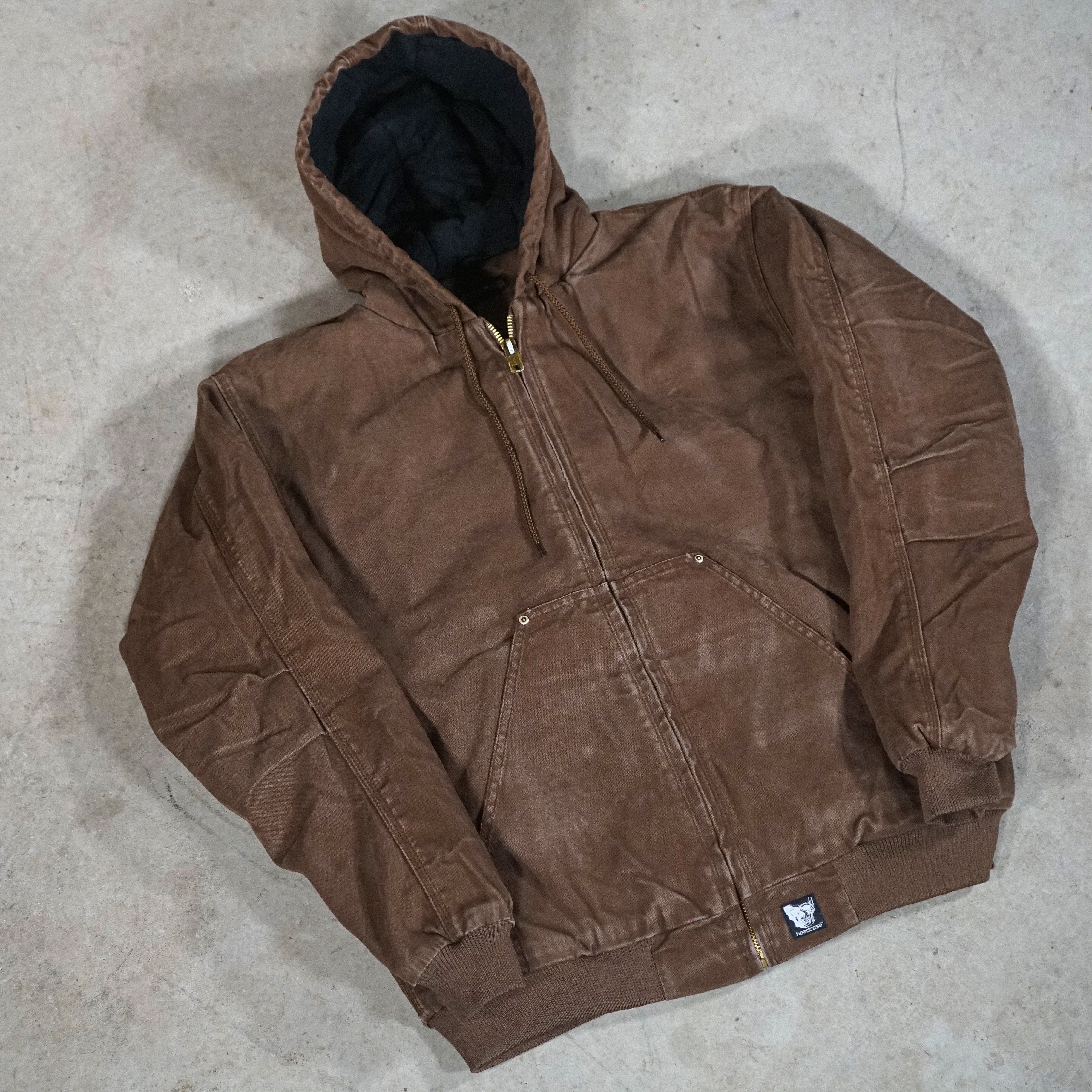 "UNION" DISTRESSED WORK JACKET (MOCHA)