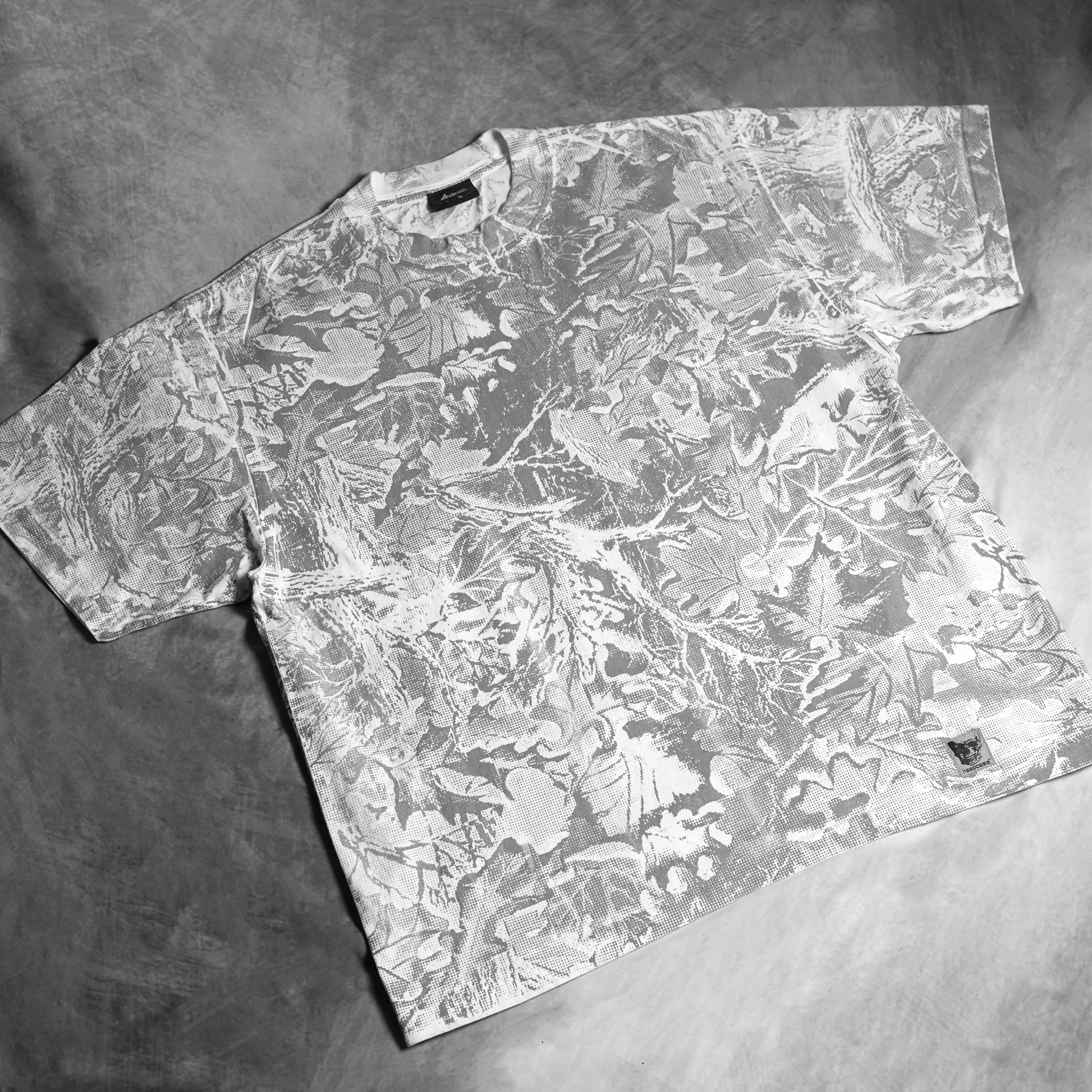 "DEAD-TREE" ALL OVER PRINT T-SHIRT (WHITE)