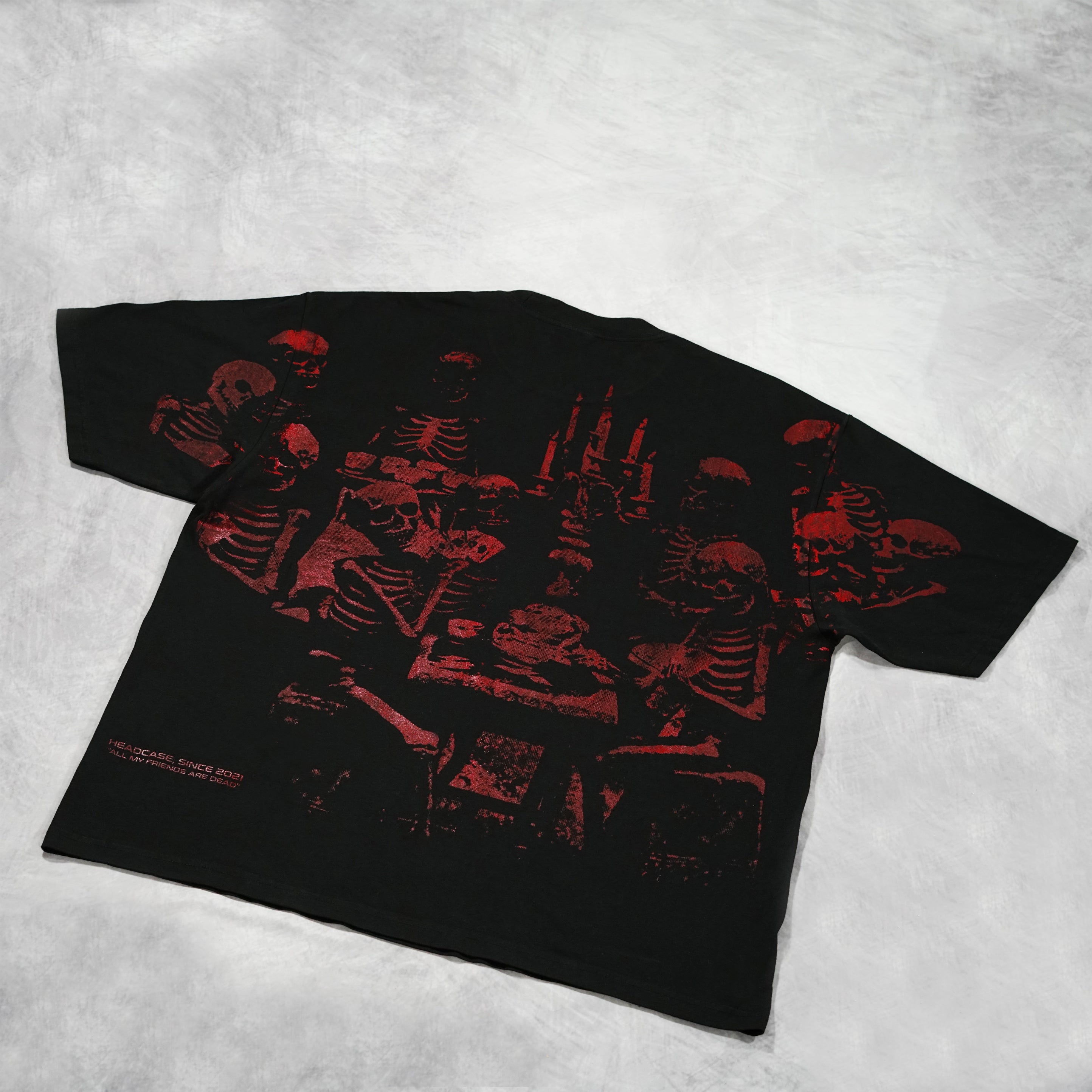 "DEAD FRIENDS" ALL OVER PRINT T-SHIRT