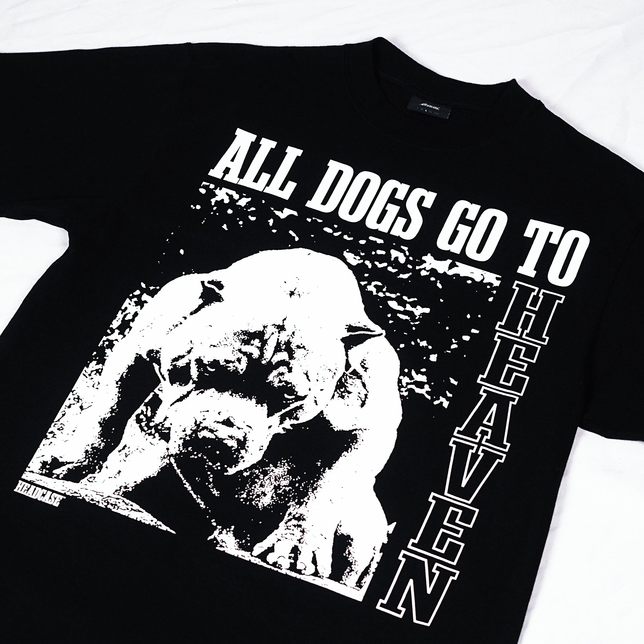 "ALL DOGS GO TO HEAVEN" T-SHIRT (BLACK)