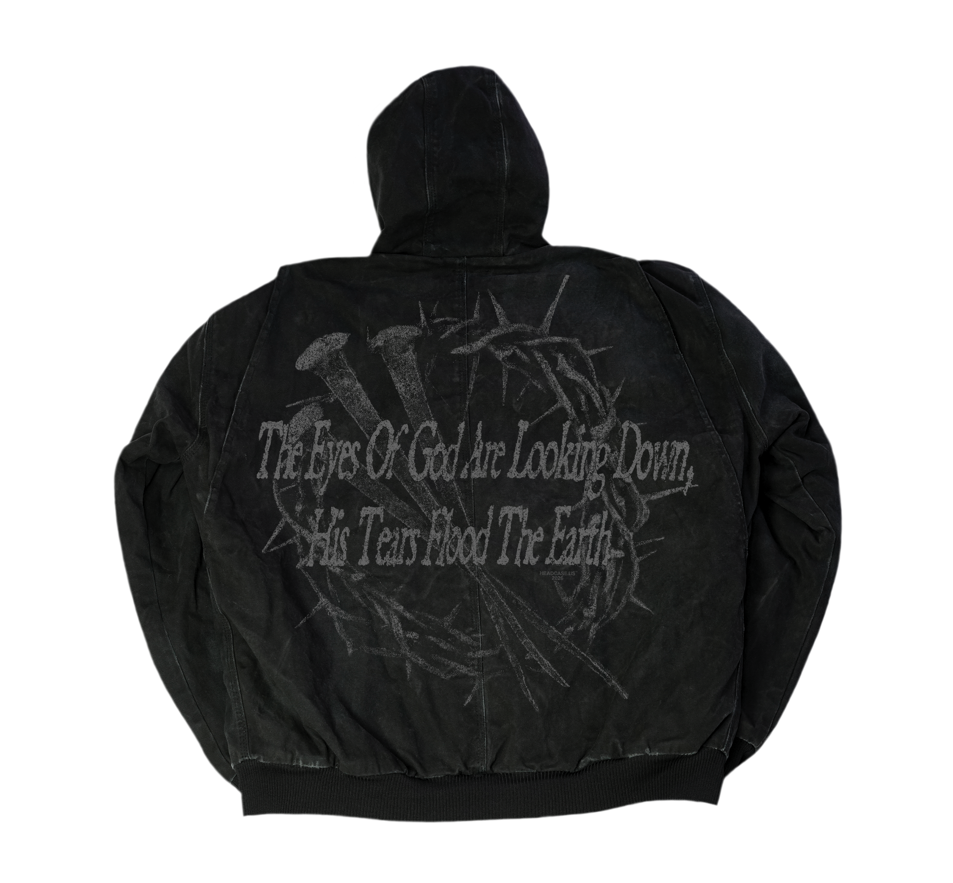"JESUS WEPT" DISTRESSED WORK JACKET