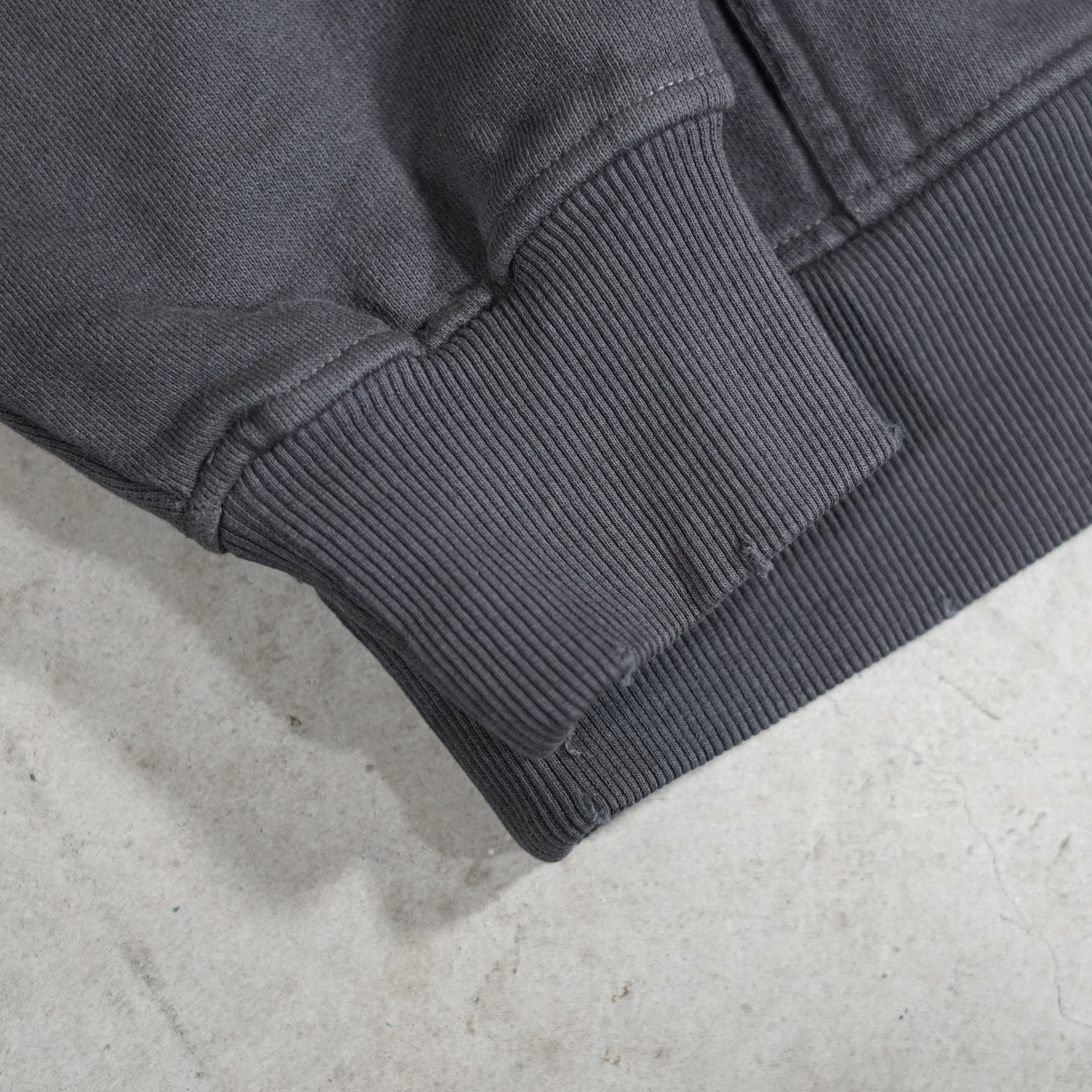 "CRACKED" DISTRESSED HOODIE (SHADOW)