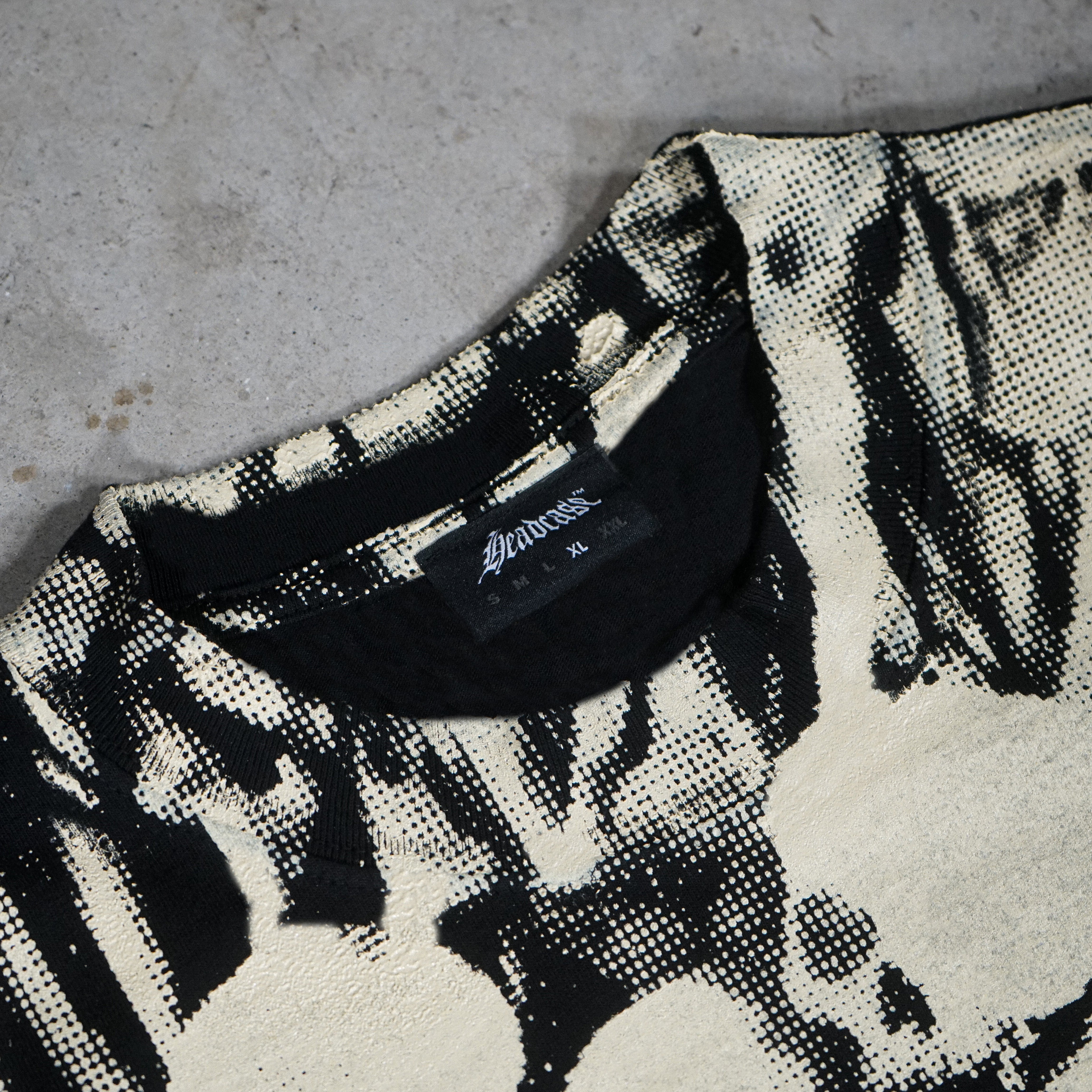 "REMAINS" ALL OVER PRINT T-SHIRT (BLACK)